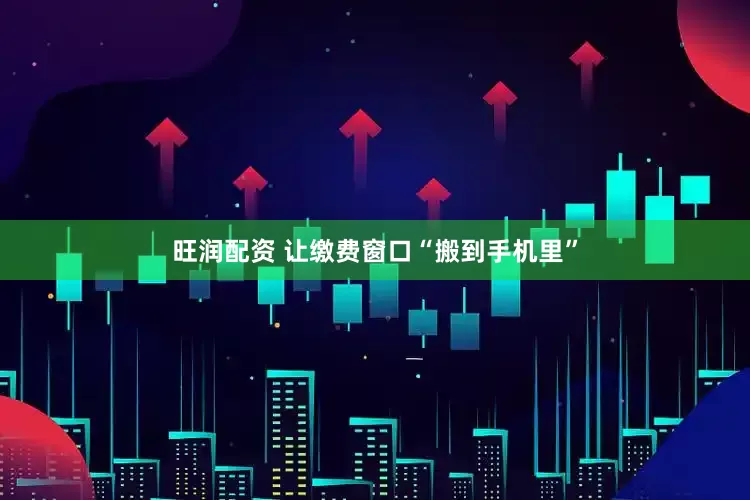 旺润配资 让缴费窗口“搬到手机里”