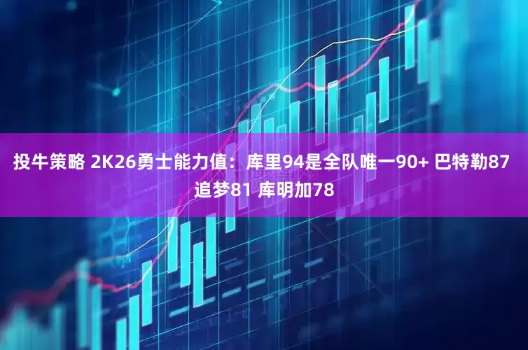 投牛策略 2K26勇士能力值：库里94是全队唯一90+ 巴特勒87 追梦81 库明加78